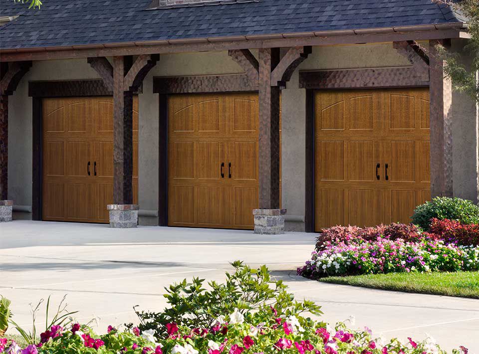 Garage door panel styles