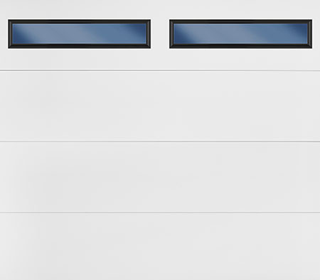 Modern garage door windows