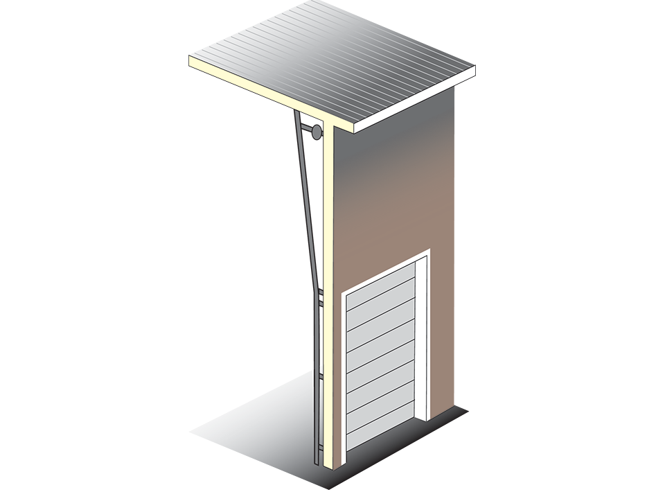 Custom commercial overhead door track