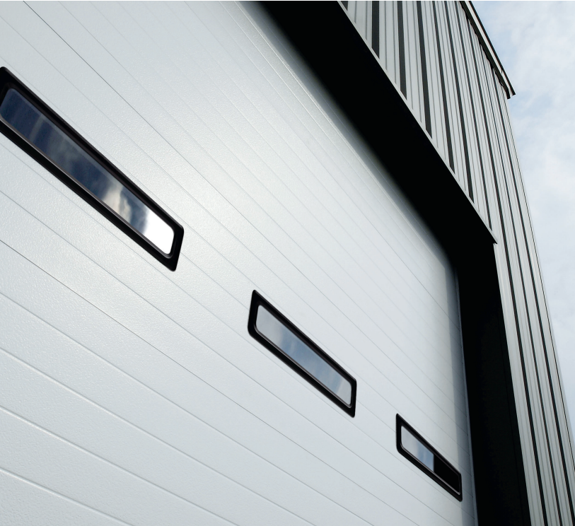 Commercial shop overhead garage door